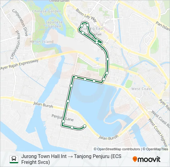 公交78A路的线路图