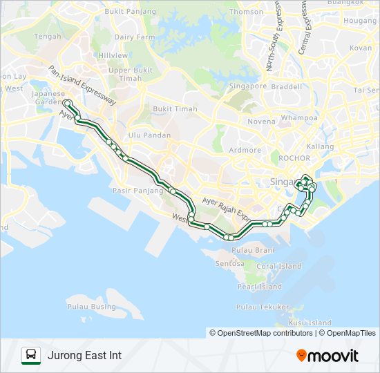 97E bus Line Map