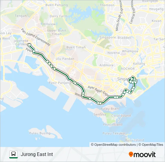 公交97E路的线路图