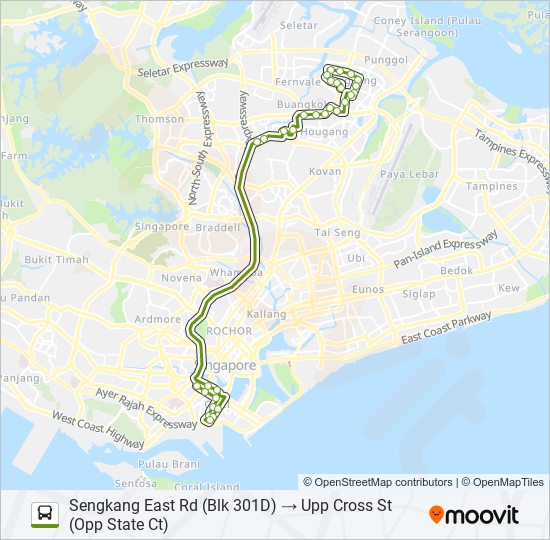 575 bus Line Map