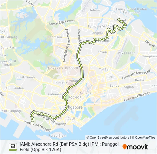 公交729路的线路图