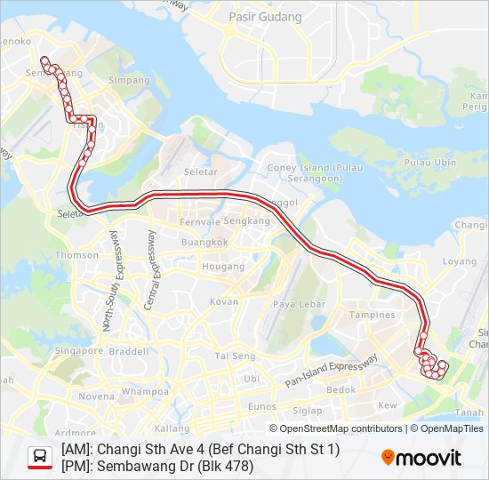 740 bus Line Map