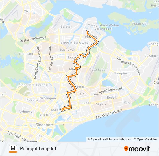 62 bus Line Map