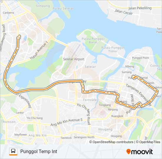 85 bus Line Map