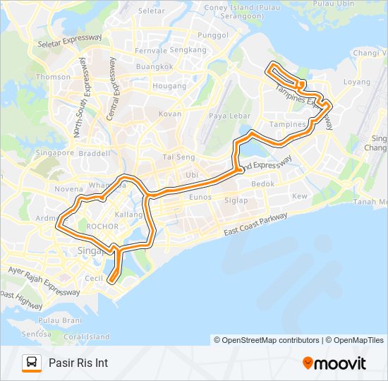 518 bus Line Map