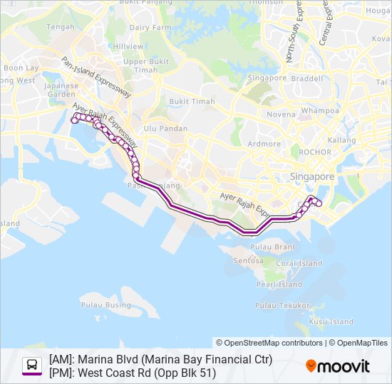 655 bus Line Map