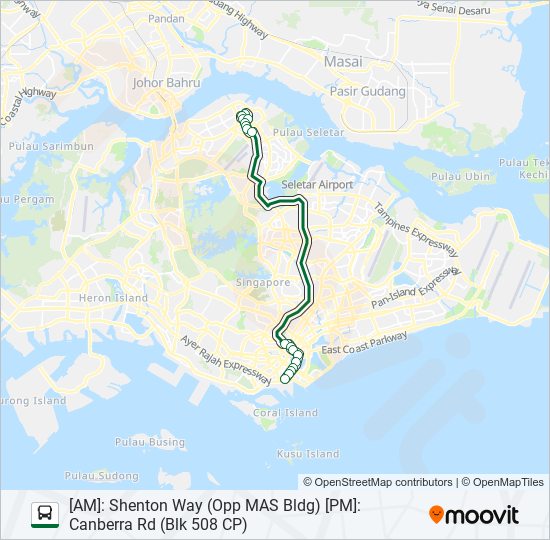 656 bus Line Map