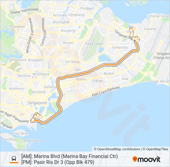 661 Bus Line Map