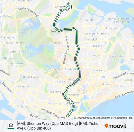 663 bus Line Map