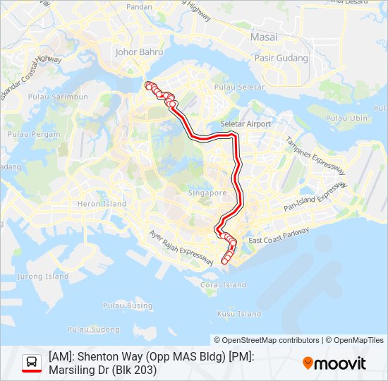 665 Bus Line Map