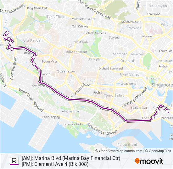 667 bus Line Map