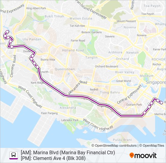 667 Bus Line Map