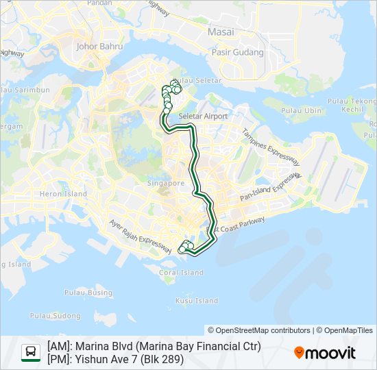670 Bus Line Map