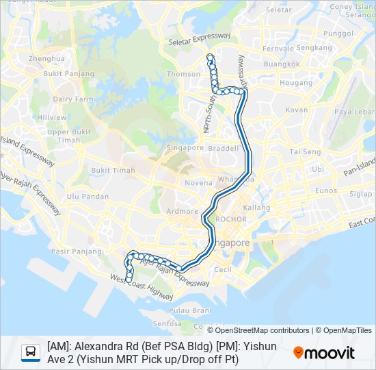 573 bus Line Map