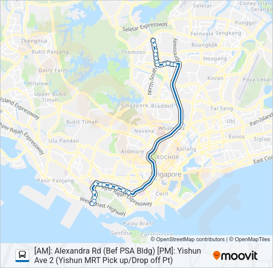 573 Bus Line Map