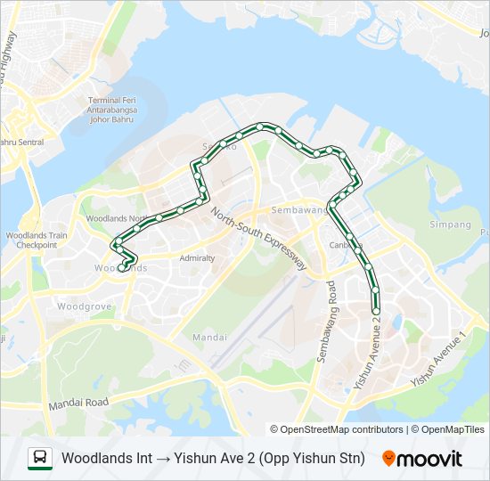 169A Bus Line Map