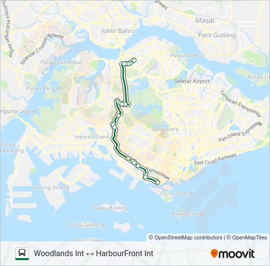 公交963E路的线路图
