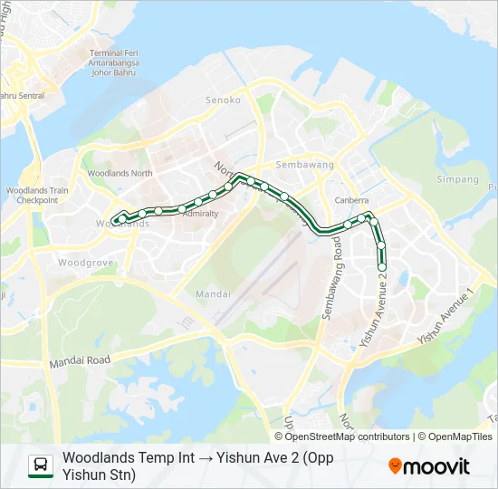 公交965A路的线路图