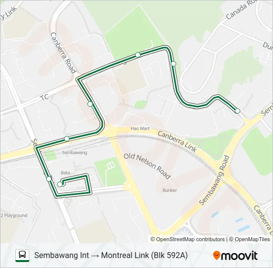 公交882A路的线路图