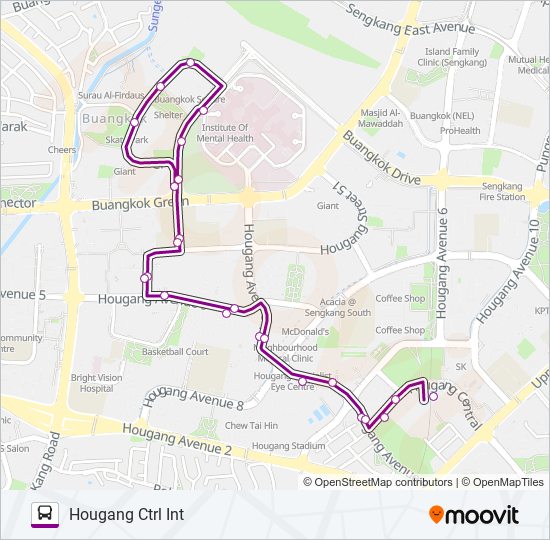 329 bus Line Map