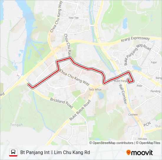 公交975路的线路图