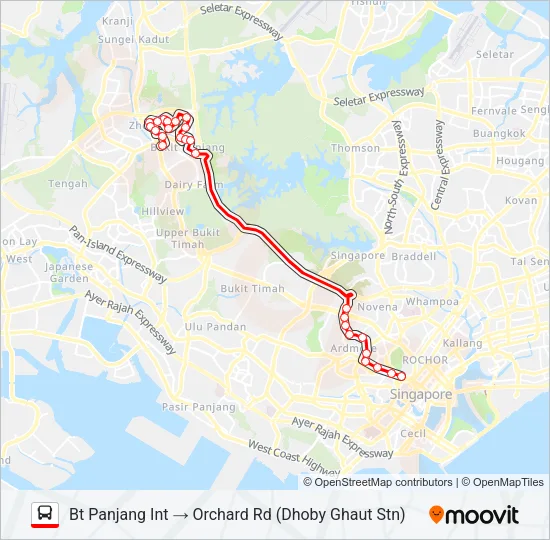 公交972A路的线路图