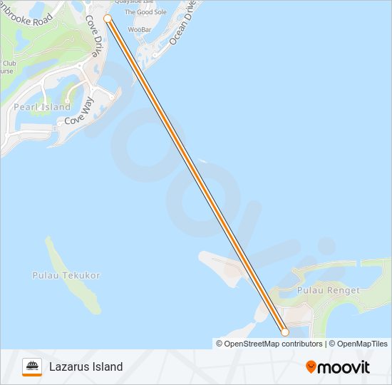 SENTOSA FERRY Ferry Line Map