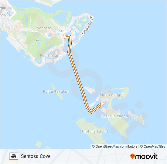 SENTOSA FERRY Ferry Line Map