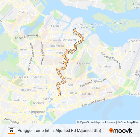 62A bus Line Map