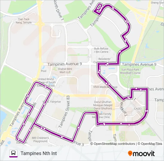 公交298路的线路图
