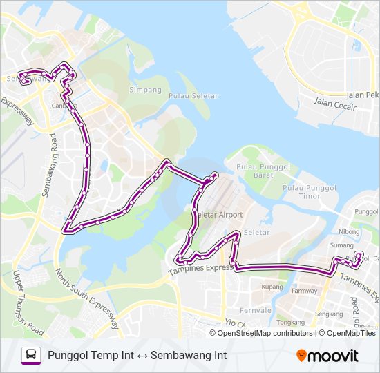 117M Bus Line Map