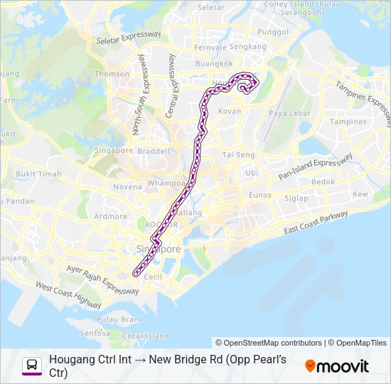 147A Bus Line Map