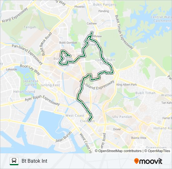 173 bus Line Map