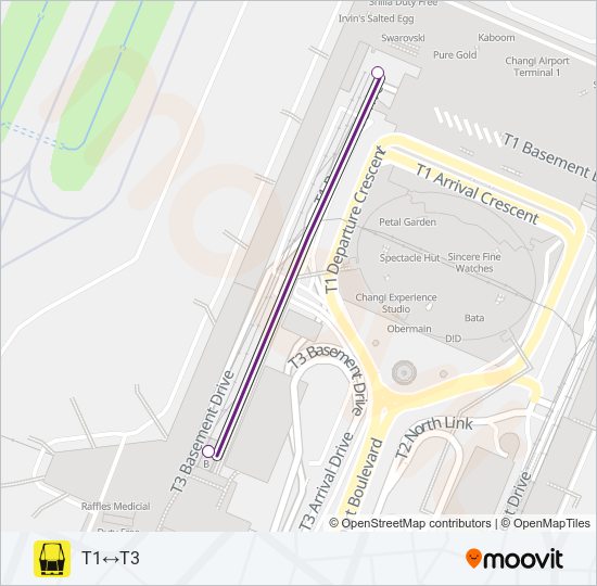 Changi Airport Terminal 1 Map