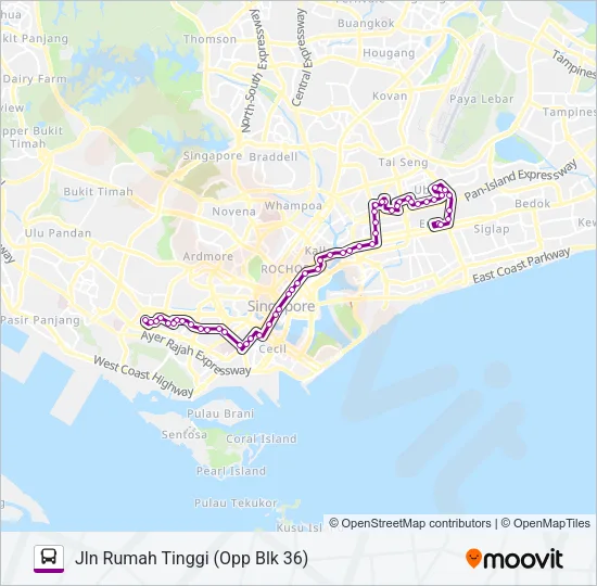 公交63A路的线路图