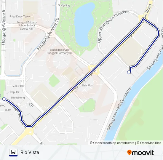 公交RIO VISTA SHUTTLE路的线路图