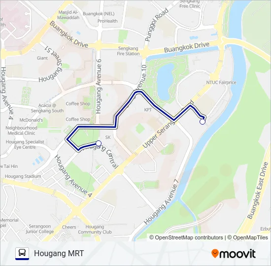 公交RIO VISTA SHUTTLE路的线路图