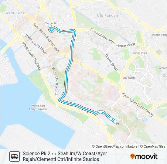 公交SCIENCE PARK 2 LUNCH SHUTTLE路的线路图