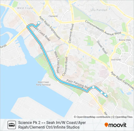 公交SCIENCE PARK 2 LUNCH SHUTTLE路的线路图