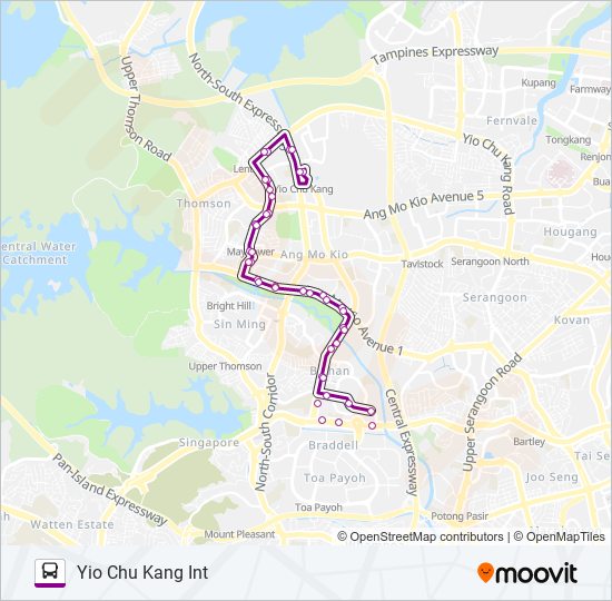 71 bus Line Map