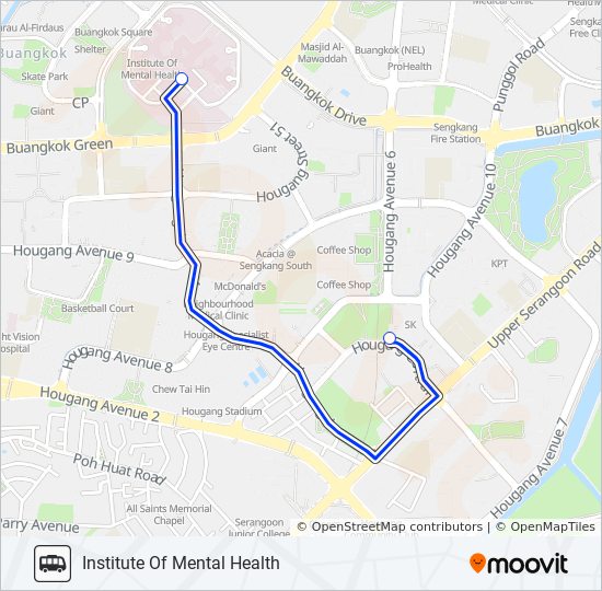 IMH SHUTTLE bus Line Map