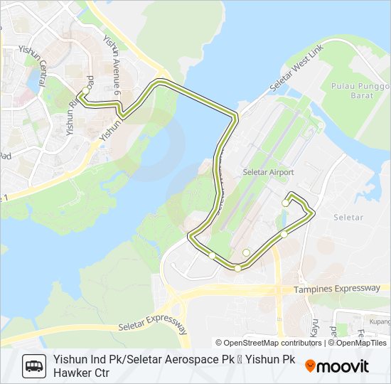 YISHUN PK HC SHUTTLE Bus Line Map