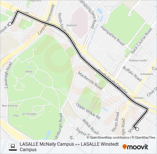 LASALLE SHUTTLE Bus Line Map