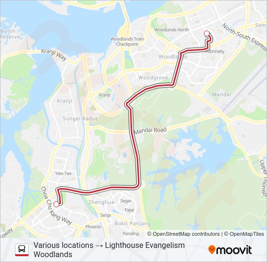 LIGHTHOUSE EVANGELISM SHUTTLE Bus Line Map