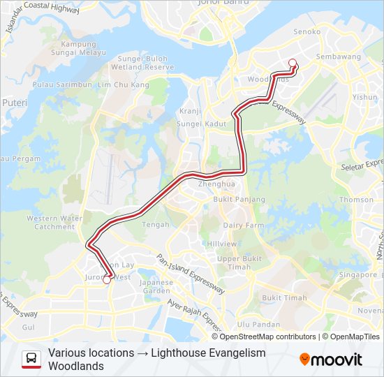 LIGHTHOUSE EVANGELISM SHUTTLE Bus Line Map