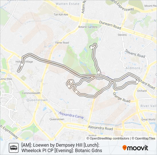 DEMPSEY HILL SHUTTLE SERVICE Bus Line Map