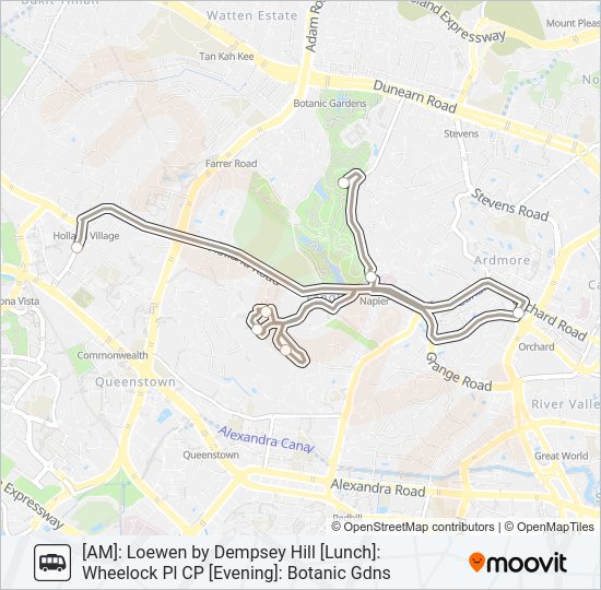 DEMPSEY HILL SHUTTLE SERVICE Bus Line Map