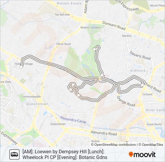 DEMPSEY HILL SHUTTLE SERVICE Bus Line Map
