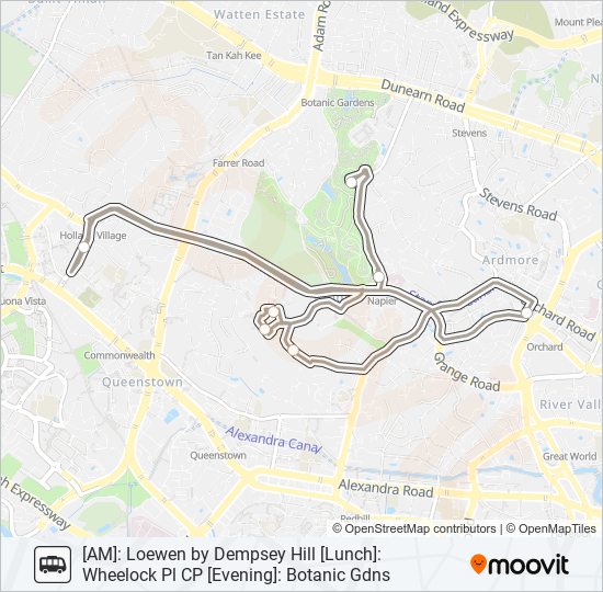 DEMPSEY HILL SHUTTLE SERVICE bus Line Map