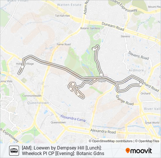 DEMPSEY HILL SHUTTLE SERVICE bus Line Map